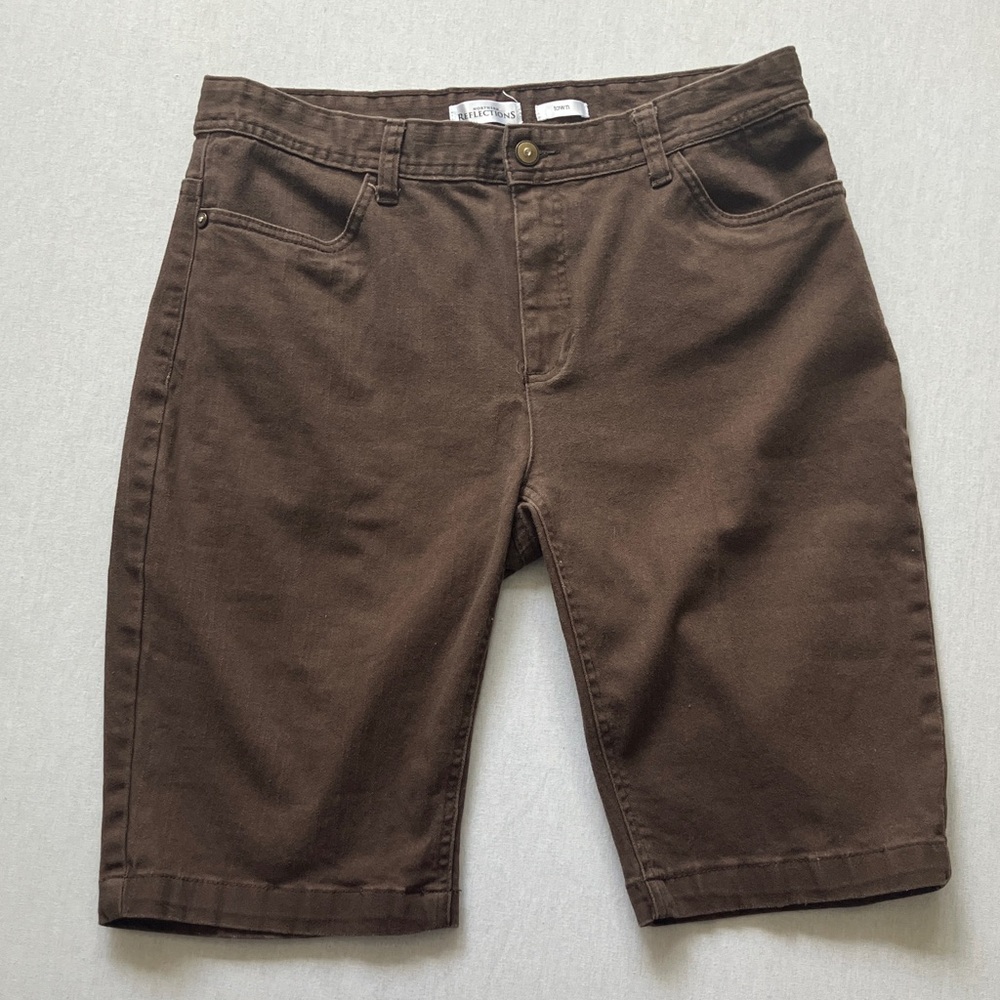 Northern Reflections Brown Flat Front Men's Shorts